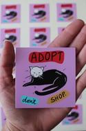 Adopt Don't Shop Dog Sticker