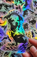 Cat Worship or Dog Worship Hologram Sticker