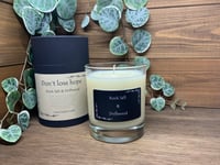 Image 1 of Rock Salt and Driftwood Glass Boxed Candle 