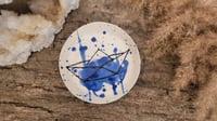 Image 1 of Blue Splatter Dish