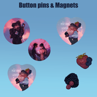 Image 1 of KLannon Button Pins and Magnets [PRE-ORDER]