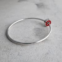 Image 1 of 'Golden Record' Bangle with Red Slider reserved for Angela