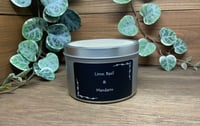 Image 1 of Lime, Basil and Mandarin Large Tin Candle
