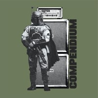 Image 1 of "BOUNTY HUNTER" T-SHIRT (MILITARY GREEN)