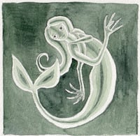 Greenish Square Mermaid