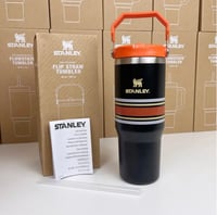 Image 1 of The Varsity IceFlow™️ Flip Straw Tumbler “Black Mesh” | 30 Oz.