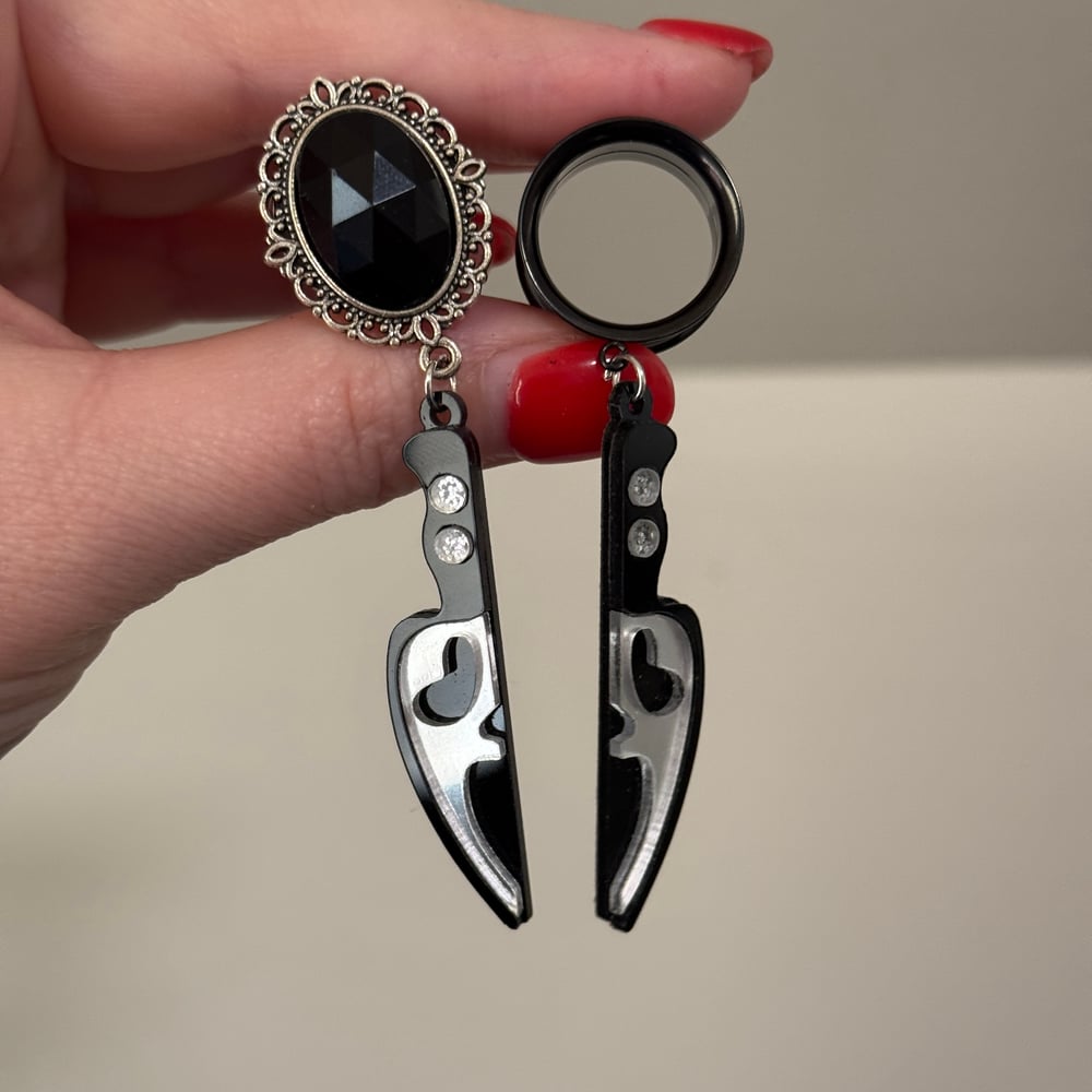 Image of Scream Knife Dangles (sizes 2g-2")