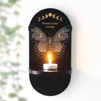 Image 1 of Black Moth Altar Shelf 