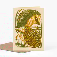 Image 1 of Hedgehogs Greetings Card