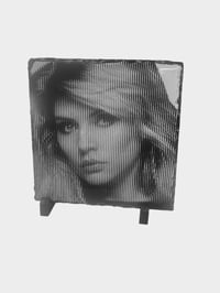 Fractured Debbie Harry Rock Slate 9x9cm or 20x20cm