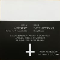 Image 2 of Autopsy / Incantation ‎– Service For A Dying Divinity 7"