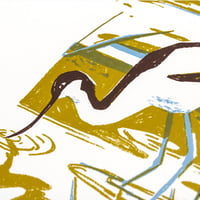 Image 3 of Avocet silkscreen print