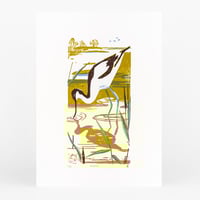 Image 1 of Avocet silkscreen print