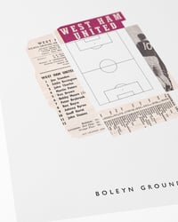Image 2 of West Ham United FC Vintage Programme Collage – Football Art Print – Series 5