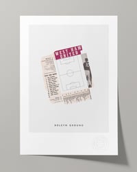 Image 1 of West Ham United FC Vintage Programme Collage – Football Art Print – Series 5