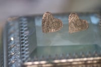 Image 1 of Patterned heart earrings 