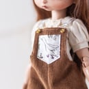Image 2 of Brown corduroy overalls - Teacup Marionette