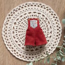 Image 3 of Red corduroy overalls - Teacup Marionette
