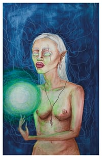 "Electrokinesis" original art print