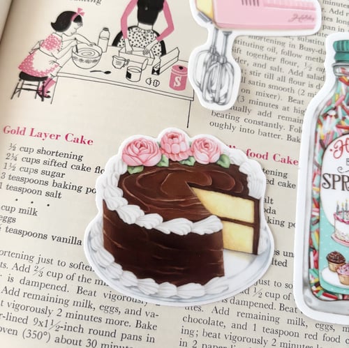 Image of Chocolate frosted cake sticker