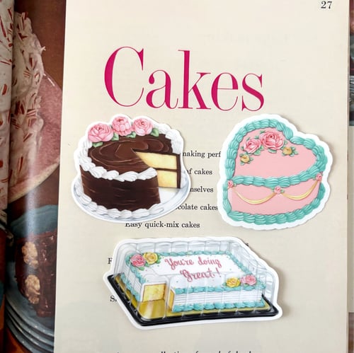 Image of Chocolate frosted cake sticker