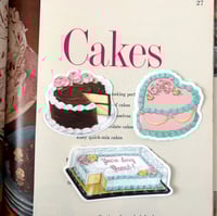 Image 3 of pink heart cake sticker