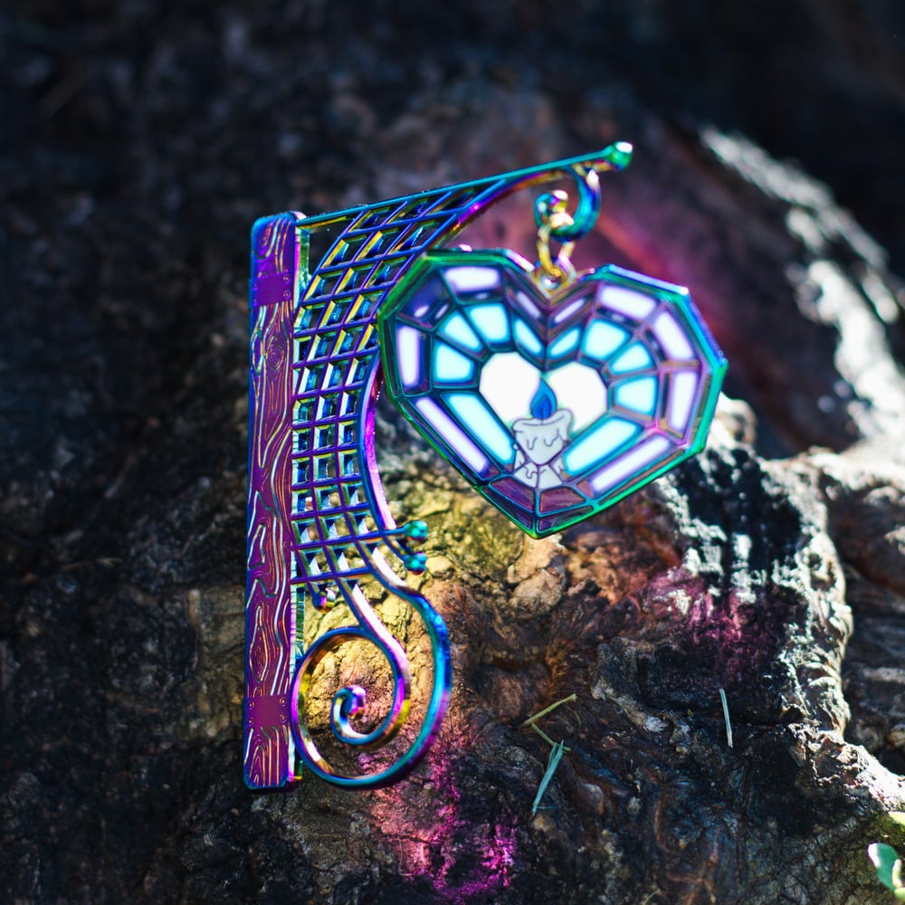 2024 COLORING CONTEST RUNNER-UP: Frostfire Enamel Pin