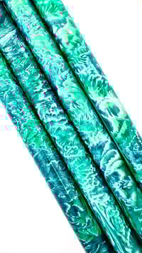 Image 3 of Greener Pastures, custom bespoke pen blanks, high pressure cured with Alumilite Resin. Bespoke ready