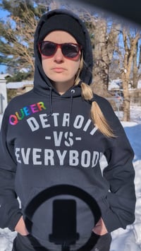 Image 3 of Queer Detroit Hoodie Small