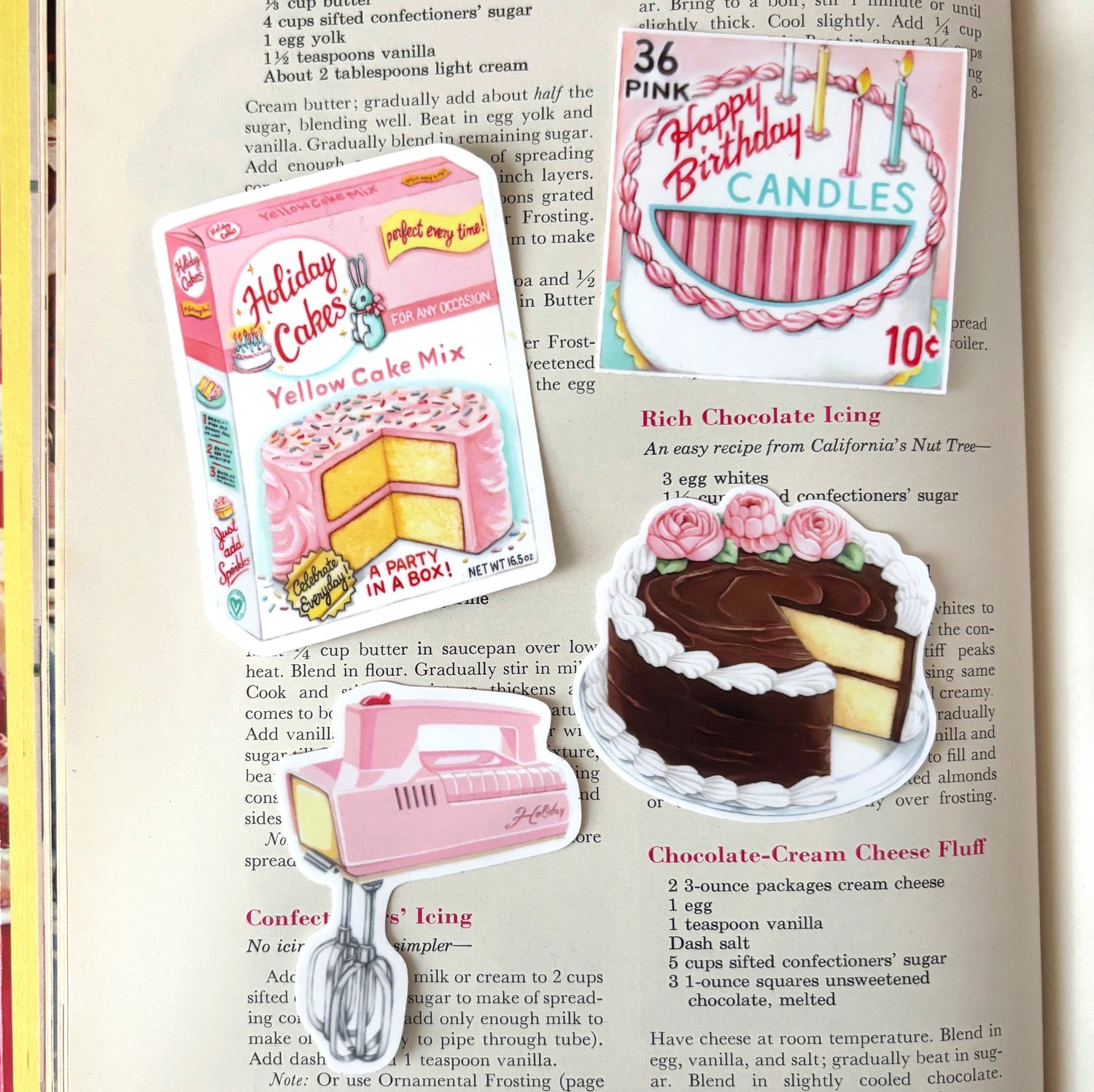 Image of Holiday Cake mix sticker 