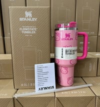 Image 1 of Hello Kitty X Stanley “GLITTER PINK” | 40 Oz. FlowState Tumbler