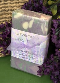 Image 5 of Lavender and Sage Handmade Soap with Shea Butter