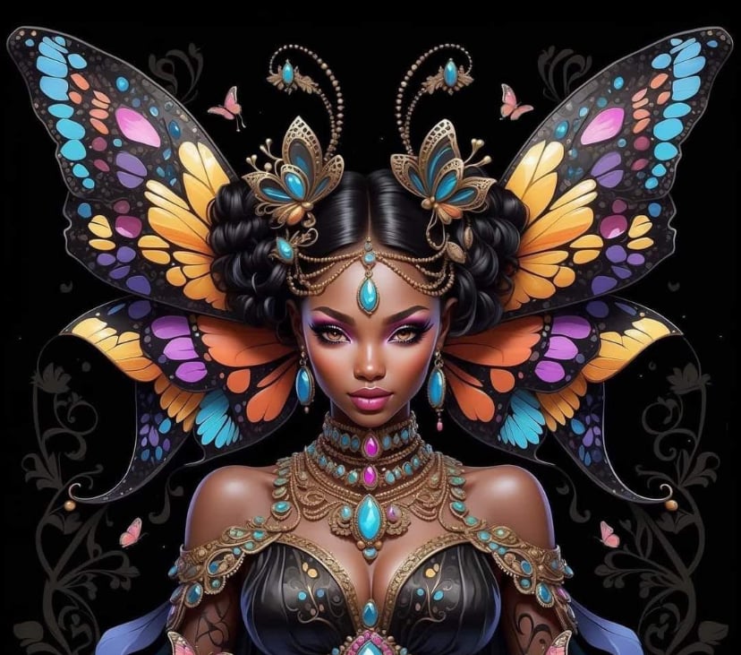 Image of Ready to Ship Butterfly Lady & Shirt 
