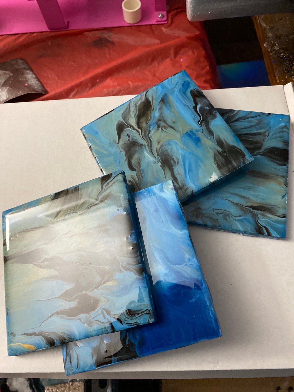 Image of Blue  Coasters