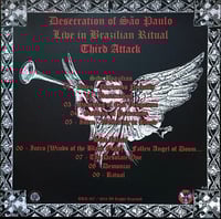 Image 2 of BLASPHEMY - Desecration of Sao Paulo - Live in Brazilian Ritual Third Attack - (Red Vinyl)