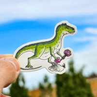 Image 4 of Date Night - Allosaur Sticker
