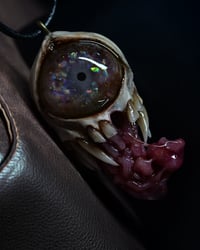 Image 10 of Custom Handmade Opal Eyed Pendant|Opal Eyed Snaggletooth Pendant|Handmade|OOAK| Morgans Mutations