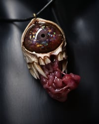 Image 1 of Custom Handmade Opal Eyed Pendant|Opal Eyed Snaggletooth Pendant|Handmade|OOAK| Morgans Mutations