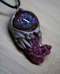 Image 11 of Custom Handmade Opal Eyed Pendant|Opal Eyed Snaggletooth Pendant|Handmade|OOAK| Morgans Mutations