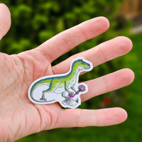 Image 5 of Date Night - Allosaur Sticker