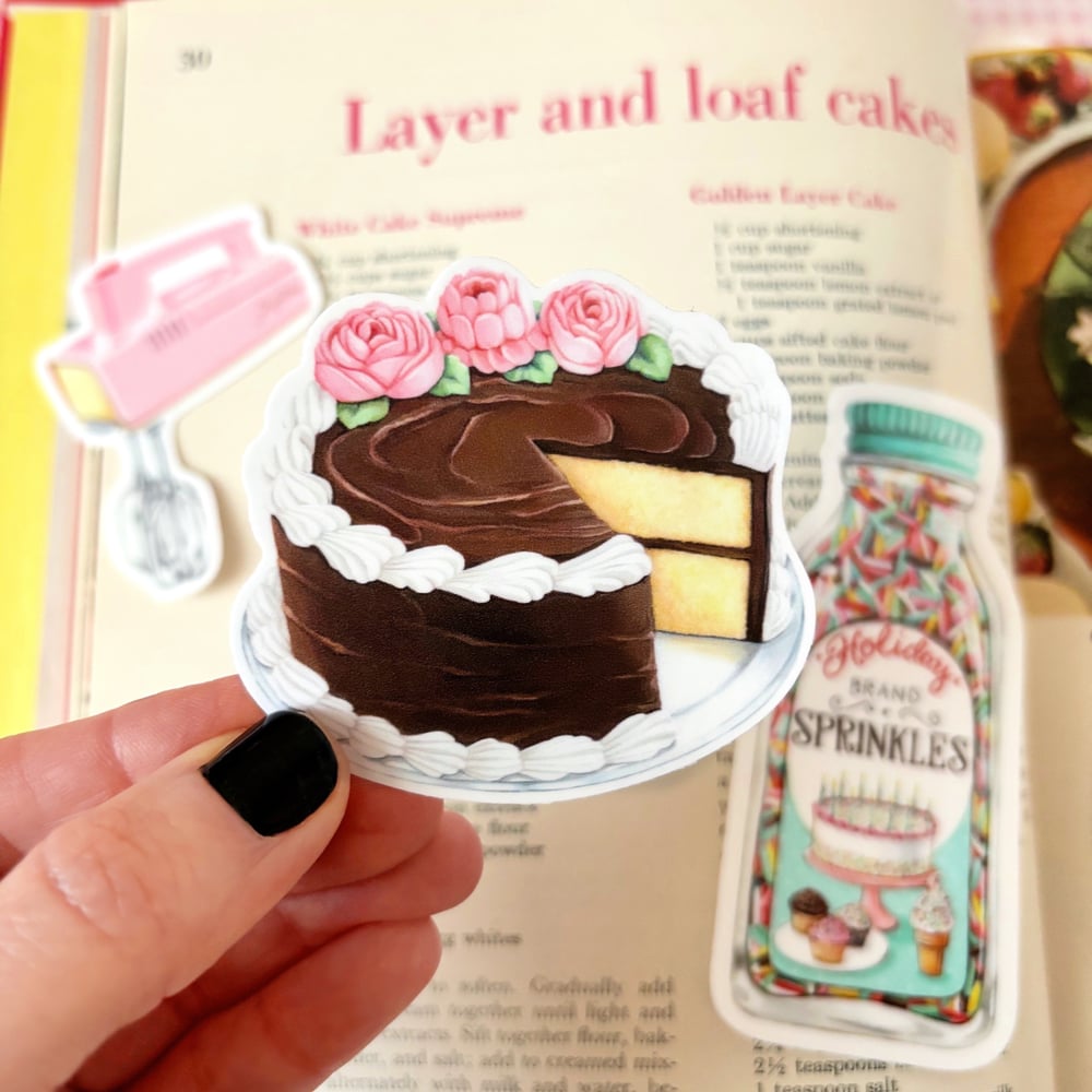 Image of Chocolate frosted cake sticker