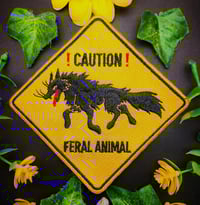 Image 1 of Caution Feral Animal Patch