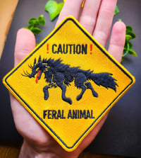Image 2 of Caution Feral Animal Patch