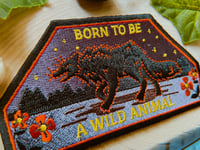 Image 2 of Born To Be A Wild Animal Patch