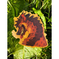 Image 1 of Grinning Hyena - Recycled Paper Sticker