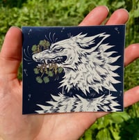 Image 2 of Dandelion Doggy Sticker (Glitter Flowers!)