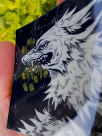 Image 3 of Dandelion Doggy Sticker (Glitter Flowers!)
