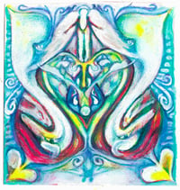 Image 1 of Small Original painting "Archangel"