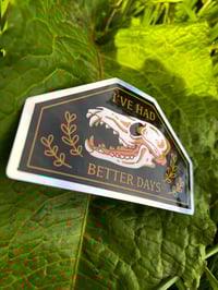 Image 3 of HOLO Border - I’ve Had Better Days Sticker