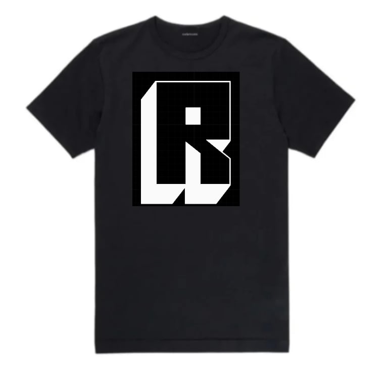 Image of R 3D Black T-Shirt